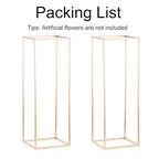 Gold Flower Stand for Table: 31.5” Tall Centerpiece Stand for Wedding Table Reception Floral Center Pieces with Home Decoration Party Event 2 PCS - size: 31.5 INCH-2PCS