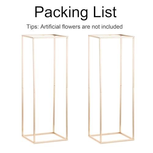 Gold Flower Stand for Table: 31.5” Tall Centerpiece Stand for Wedding Table Reception Floral Center Pieces with Home Decoration Party Event 2 PCS - size: 31.5 INCH-2PCS