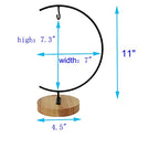 Ornament Display Stand Holder Iron Hanger for Chrismas Hanging Glass Globes (C Shape 1 Pcs)