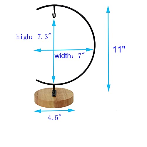 Ornament Display Stand Holder Iron Hanger for Chrismas Hanging Glass Globes (C Shape 1 Pcs)