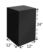 Acrylic Art Sculpture Stand Pedestal Display Black 12" x 12" x 24"h