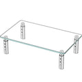 Hemudu Monitor Stand -3 Adjustable Height Monitor Riser, Computer Monitor Stand, Desktop Organizer, Monitor Stand Riser for PC, Computer, Laptop Clear