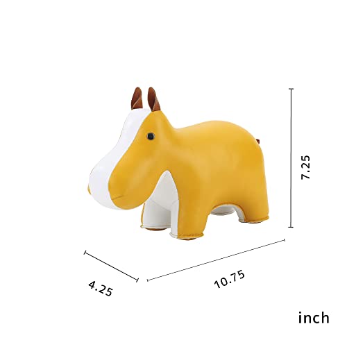 Zuny, Classic Series Bookend Ochre Yellow for Shelves, Office Decorative- Hippo - color: Hippo Yellow