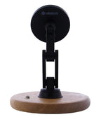 ClikDock Cell Phone Magnetic Wireless Charger Stand, 360° Spin, Aluminum Construction, Compatible with MagSafe Phones for iPhone & Andriod (Oak Wood) - color: Oak Wood