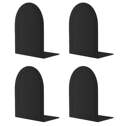 Book Ends 2 Pair Bookend Metal BookEnds Universal Economy Book end - color: Black, size: 2 pair