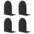 Book Ends 2 Pair Bookend Metal BookEnds Universal Economy Book end - color: Black, size: 2 pair