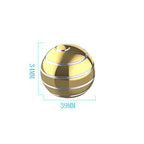 Kinetic Desk Toy Ball, 1.54'' Kinetic Desktop Spinning Toys, Optical Illusion Fidget Toys Gadgets for Adults Office Anxiety, ADHD (39MM, Gold-A) - color: Gold-a
