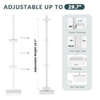 Adjustable Tabletop Picture Frame Stand - Up to 29" Height, Frame Holder Stand Table Easels for Display, Metal Standing Easel Display Stand for Picture Frames, Artwork, Canvas (White) - color: White