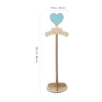 Alipis Child T Shirt Display: Wood Stand Shirt Rack - Portable Hanging Black - Baby Clothes Hanger Rack for Clothing Garment Retail Vendor - color: Khaki