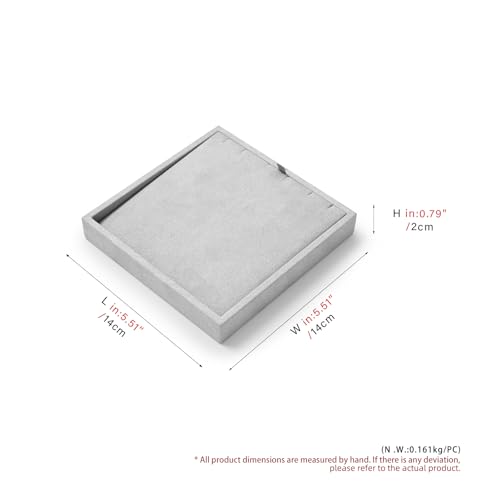 Oirlv Microfiber Jewelry Pendant Display Tray Easy-Assemble Modular Jewelry Tray - style: P13508