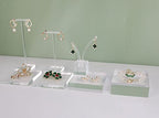 Transparent jewelry risers for selling, Acrylic risers for earring display, clear block ring riser tray for online business Photography【3.15 L x3.15 W x0.79 H inch】 - size: 3.15 L x3.15 W x0.79 H inch