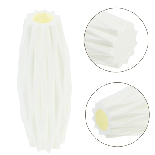 Wakauto Modern Nordic Style White Vase Creative Simplicity Flower Container Decorative Minimalist Home Desktop Ornament for Bouquets and Greenery