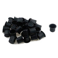Coshar 30pcs Candle Holders Candlestick Holder Cup Candle Drip Protectors Empty Case for Candle Making, 30x25mm, Aluminum - size: 30x25mm(Black)