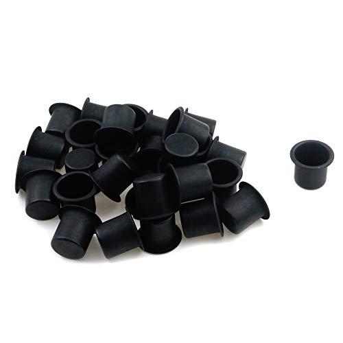 Coshar 30pcs Candle Holders Candlestick Holder Cup Candle Drip Protectors Empty Case for Candle Making, 30x25mm, Aluminum - size: 30x25mm(Black)