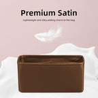 DGAZ Silk Purse Organizer Insert For Hermes Geta bags，Silky Smooth Bag Organizer，Luxury Handbag & Tote Shaper(Gold) - color: Gold