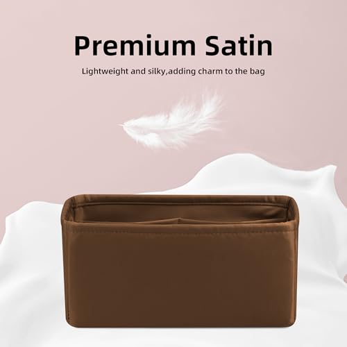 DGAZ Silk Purse Organizer Insert For Hermes Geta bags，Silky Smooth Bag Organizer，Luxury Handbag & Tote Shaper(Gold) - color: Gold