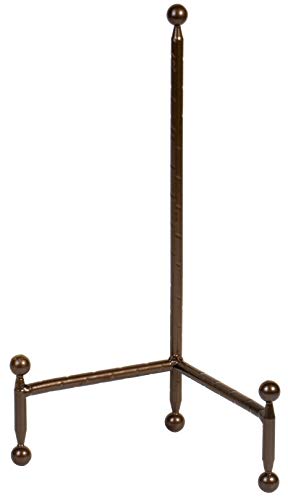 Red Co. Decorative Tripod Plate Stand and Art Holder Easel in Bronze Finish - 11.5" h - color: Bronze, size: Height - 11.5"