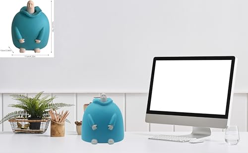 Funny Smiling Middle Finger Statue Ornaments, Novelty Resin Finger Man Sculpture Decorations, Quirky Middle Finger Hand Statue for Table Shelf Office Desktop Decoration