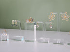 Acrylic ring risers for display, Clear jewelry stand display risers, Retail earring riser for display home decor【1.57 L x1.57 W x3.15 H inch】 - size: 1.57 L x1.57 W x3.15 H inch