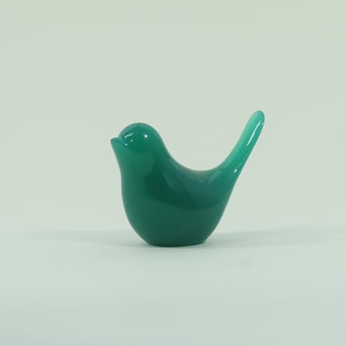 Birds Statues Home Decor Figurine - Modern Style Sculpture Decorative Ornaments for Living Room, Bedroom, Office Desktop, Cabinets - color: Green