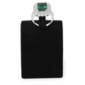 Microfiber Jewelry Ring Display Stand Rings Display Organizer Stand (Black, Medium) - size: 1.57" x 1.57" x 1.89"
