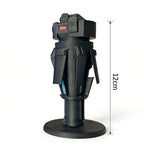 3D Printed Shredder Figurine,12cm with Base Gaming Inspired Desk Decor Game Fan Collectible - color: Black/12cm