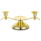 Unity Candle Holder for Wedding Ceremony Set - Romadedi 3 Arm Metal Gold Candle Stand for Pillar Taper Candlestick Unity Candles Centerpiece Decor Bride Reception Anniversary Decoration Gift