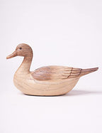 HAUCOZE Duck Statue Animal Figurine Decor Modern Home Sculpture Gift for Living Room Bedroom Table Desk 11.0 Inch