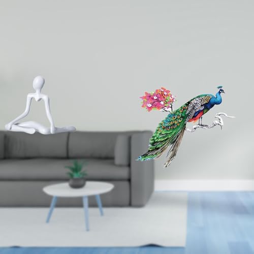 Baoblaze Creative Abstract Thinker Statue Figurine and Retro Wall Art Decor for Decoration Bedroom Living Room Kitchen Entrance Gift