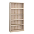 Sauder 5 Tier Book Shelf Wooden Bookcase Multipurpose Bookshelf for Home Office, Living Room, in Pacific Maple - color: Pacific Maple