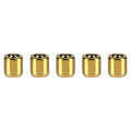 Mega Candles 5 pcs Gold 1/2 Inch Diameter Ceramic Chime Ritual Spell Candle Holders, Great for Casting Chimes, Meditation, Rituals, Spells, Vigil, Witchcraft, Wiccan Supplies - color: Gold, size: 5 Pieces