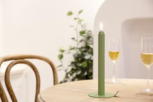 Candle Stick Holder Modular Taper Candle Holder Coated Iron Magnetic Endless Lighting Illusion Anti Tipping Modern Vintage Fireplace Dinning Holiday Home Decor Wedding Party Gift (Black) - color: Black