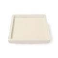 Oirlv Microfiber Jewelry Tray Showcase Display Necklace Bracelet Ring Showcase Display Empty Plate(Beige) - color: Base Tray P13425