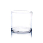 WGV Cylinder Vase, Width 6", Height 6", Clear Glass Container Terrarium Candle Holder for Wedding Centerpiece, Party Event, Home Office Decor, 1 Piece - size: 6 Inch (Pack of 1)