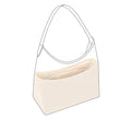 DGAZ Silk Purse Organizer Insert For GYARD Hobo Bags,Silky Smooth Bag Organizer，Luxury Handbag & Tote Shaper(Craie) - color: Craie