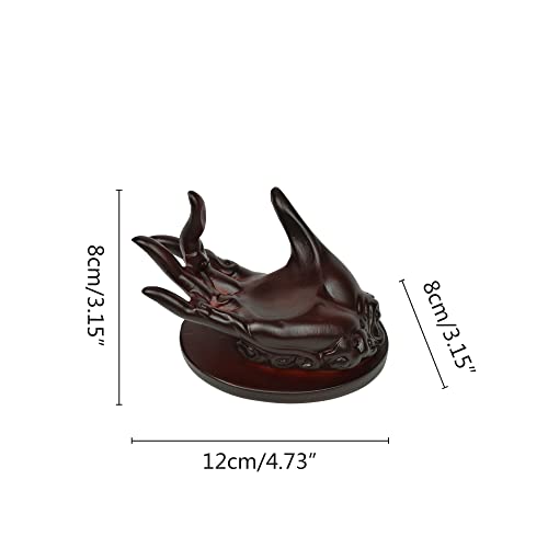 Hand Shape Crystal Ball Stand Sphere Display, Natural Healing Feng Shui Glass Orb Holder Base Statue Decoration, for 30mm-60mm Sphere - style: Hand Shape