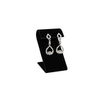 MOOCA 6 Black Velvet Earring Stand Showcase Displays Earring Jewelry Display Stands, 3 1/4 in H, Black Velvet - color: Black Velvet, Regular