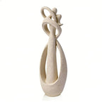Modern Abstract Couple Statue, Kissing Lovers Sculpture Figurine for Home Decor Living Room Bedroom Bookshelf Office, Gift for Wedding Anniversaries, Love Decor Ornament for Valentines - Style B - style: Style B