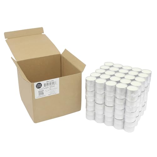 Stonebriar Unscented Long Burning White Tealight Candles, Bulk Pack, 6-7 Hour Burn Time, Smokeless Tealights for Parties, Weddings, Home, 200 Count - size: 200 Pack
