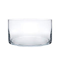 Royal Imports Flower Glass Vase Decorative Centerpiece for Home or Wedding - Cylinder Shape, 4" Tall, 8" Opening, Clear - size: 8" Wide X 4" Tall