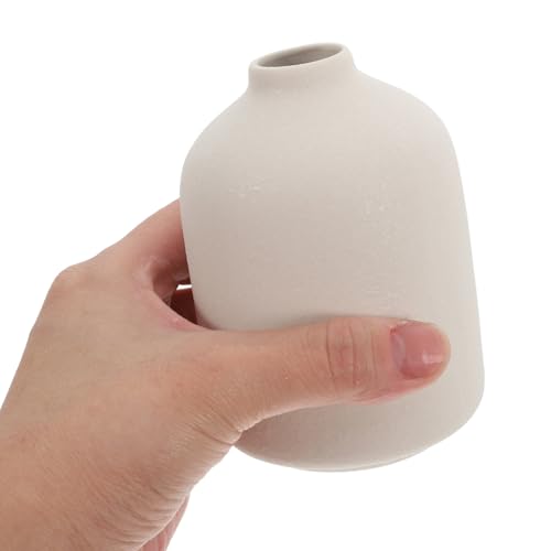 Vaguelly Ceramic Flower Vase Minimalist Aesthetic Vase for Home Decor Table Centerpiece for Living Room Bedroom Office and Special Events