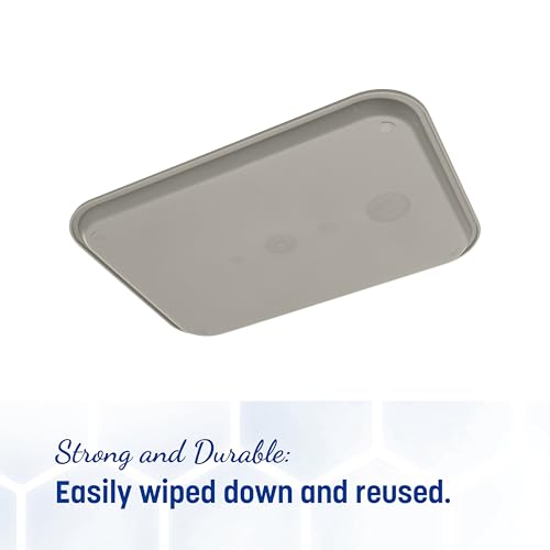Carlisle FoodService Products CT121623 Café Standard Cafeteria / Fast Food Tray, 12" x 16", Gray - color: Gray