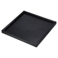 PATIKIL Wood Serving Tray 12 Inch, Square Decorative Platter for Home Decor Kitchen Table Candle Holder, Black - size: 12 Inch