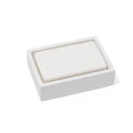 YEW DESIGN - Matte White Square Soap Dish for Bathrooms and Kitchens (Square White) - color: Matte White, size: Soap Dish Square