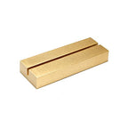 UNIQOOO 10 Pack 4" Gold Birch Wood Stands for Wedding Acrylic Sign, Wood Table Number Holders for 1/8 Thick Acrylic Sheets | Wedding Display Stand, Card Holder for Bar Menu, Retail Sign, Party - color: Gold Birch 10 Pack
