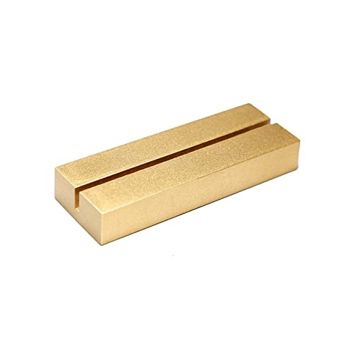 UNIQOOO 20 Pack 4" Gold Birch Wood Stands for Wedding Acrylic Sign, Wood Table Number Holders for 1/8 Thick Acrylic Sheets | Wedding Display Stand, Card Holder for Bar Menu, Retail Sign, Party - color: Gold Birch 20 Pack