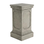 Christopher Knight Home Classic Square Flower Stand 25.75" Pedestal Plant Stand Indoor Outdoor Display Table for Ferns Orchids Sculptures with MGO Construction Brushed Finish, Light Gray - size: 25.75"