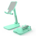 Cell Phone Stand, Adjustable Angle and Height Cell Phone Holder for Desk, Foldable and Portable, Anti-Slip Silicone Pad, Compatible with All Mobile Phones and 4-8 Inch Devices, Green - color: Green