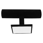 Super Z Outlet Black Velvet T-Bar Jewelry Display Stand Bracelet & Necklace Holder for Home Organization