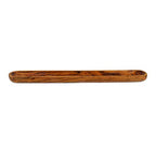 Kaizen Casa Hand-Carved Acacia Wood Long Olive Tray Canoe Style Perfect for Dinner Rolls, or as a Table Centerpiece